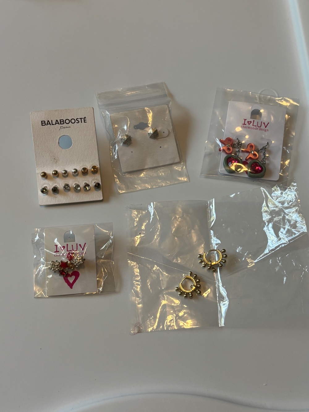 Kids Multi-Pack Stud Earrings - Gold & Silver